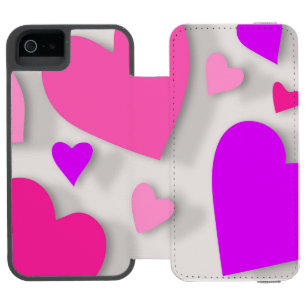 Decorative paper heart 3 incipio watson™ iPhone 5 wallet case