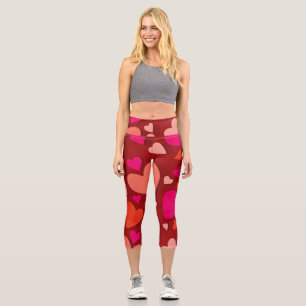 Decorative paper heart 6 capri leggings