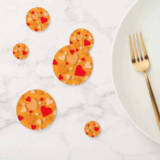 Decorative paper heart 7 confetti (Group)