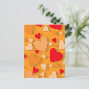 Decorative paper heart 7 holiday postcard