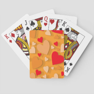Decorative paper heart 7 playing cards