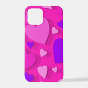 Decorative paper heart 8 iPhone 12 pro case