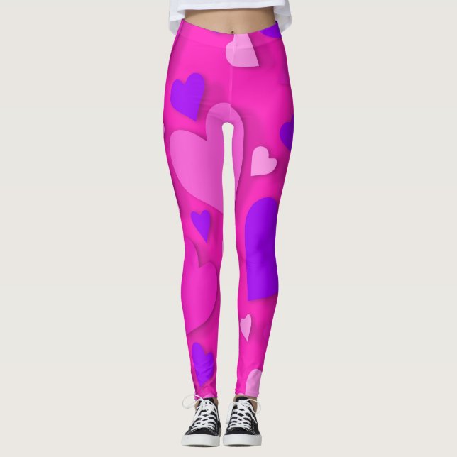 Decorative paper heart 8 leggings (Front)