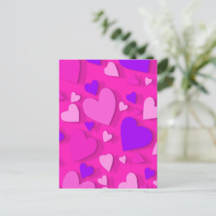 Decorative paper heart 8 postcard
