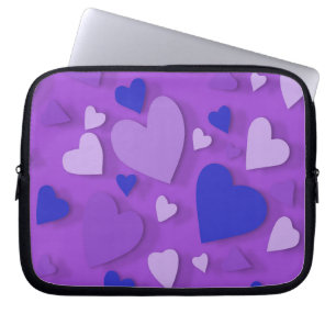 Decorative paper heart 9 laptop sleeve