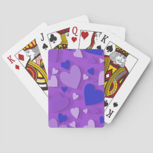 Decorative paper heart 9 playing cards