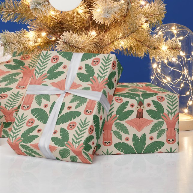 Decorative paper with a pattern of stylised green (Creator Uploaded)