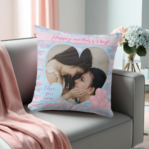 Decorative pastel Mother’s Day photo  Cushion