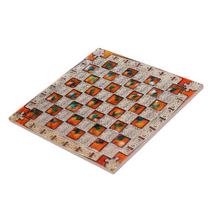 Decorative Patron Image Large Ceramic Photo Tile