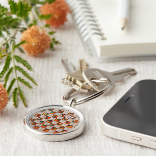 Decorative Patron Small-Premium-Round-Key-chain Key Ring