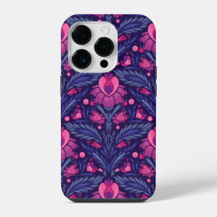 Decorative pattern with hearts iPhone 14 pro case