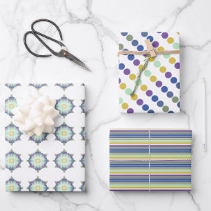 Decorative Patterned Artsy Wrapping Paper Sheet