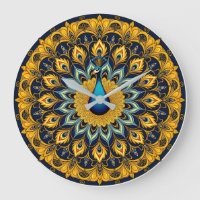 Decorative peacock bird on white