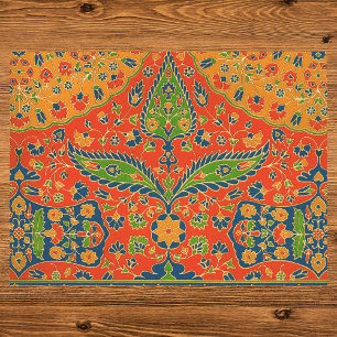Decorative Persian Floral Print Tissue Paper