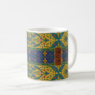 Decorative Persian Intricate Floral Pattern Coffee Mug