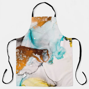 Decorative Picture. Decorative Paint. Alcohol Ink Apron
