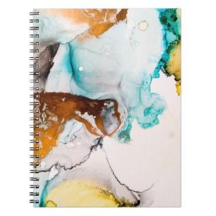Decorative Picture. Decorative Paint. Alcohol Ink Notebook
