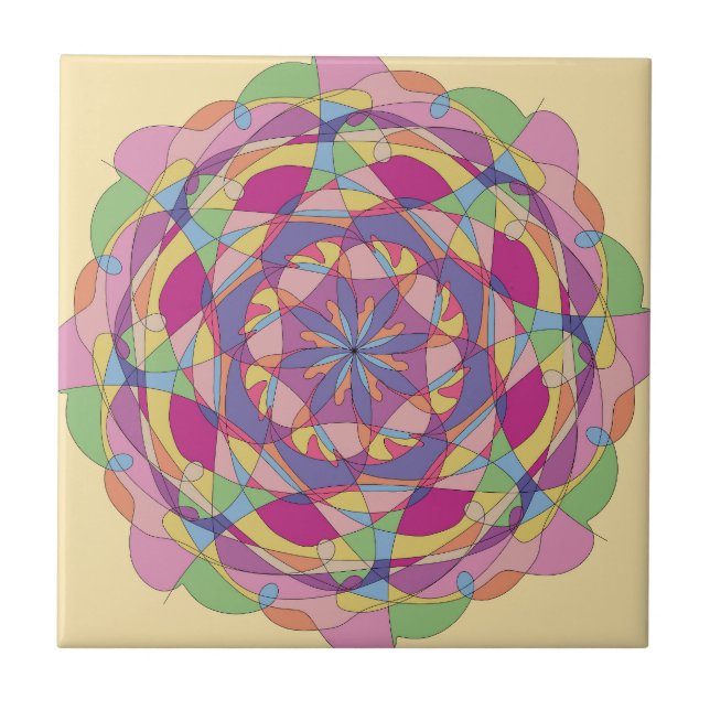 decorative pillow ceramic tile (Front)