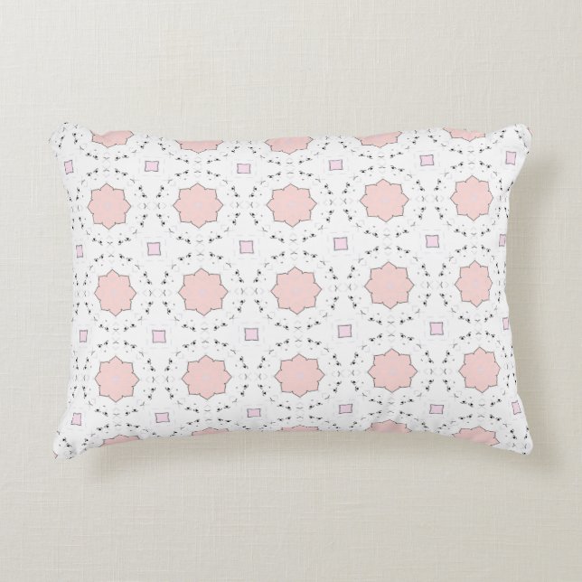 decorative pillow featuring a geometric pattern (Front)