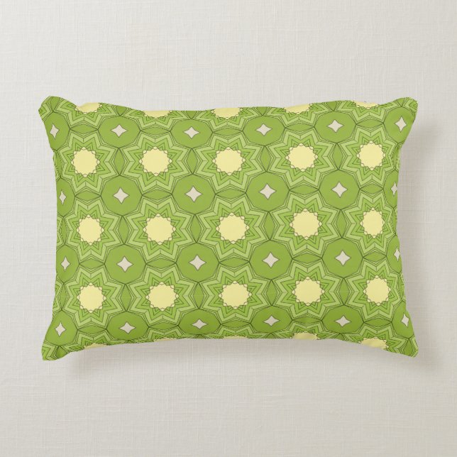 decorative pillow featuring a geometric pattern (Front)
