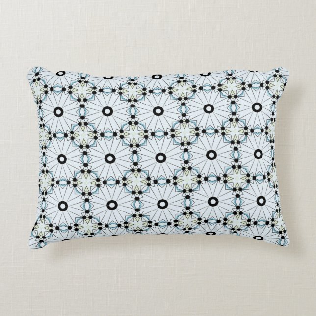 decorative pillow featuring a geometric pattern (Front)