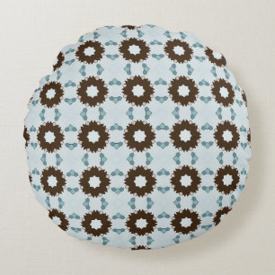 decorative pillow featuring a geometric pattern