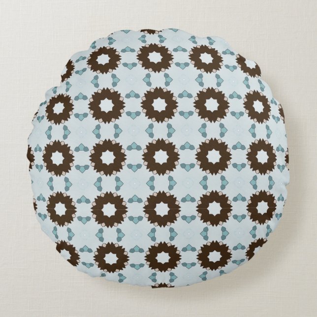 decorative pillow featuring a geometric pattern (Front)