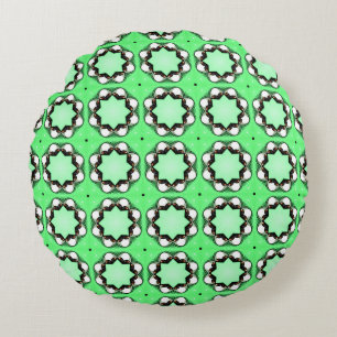 decorative pillow featuring a geometric pattern