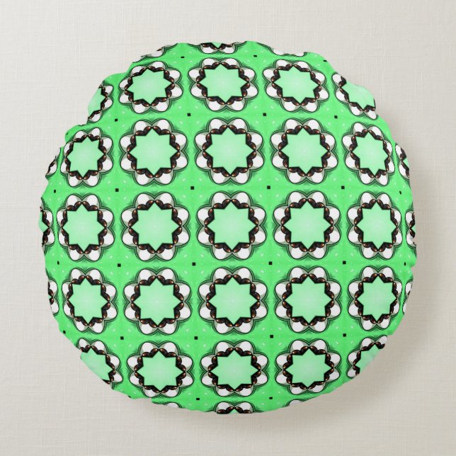 decorative pillow featuring a geometric pattern (Front)
