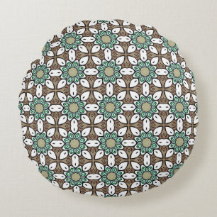 decorative pillow featuring a geometric pattern