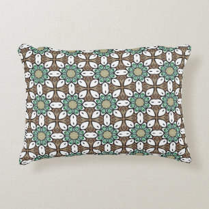 decorative pillow featuring a geometric pattern