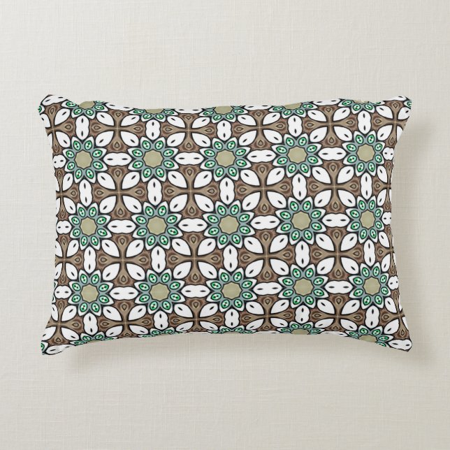 decorative pillow featuring a geometric pattern  (Front)