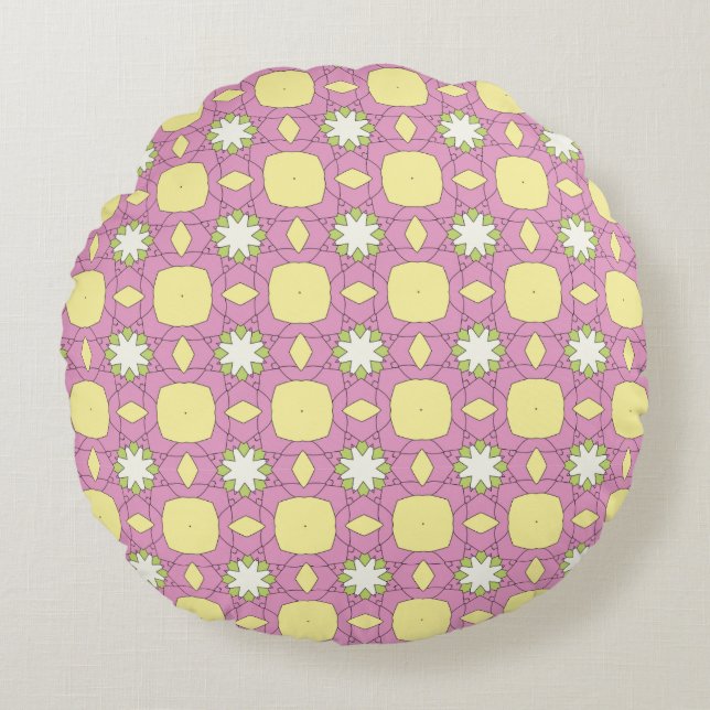 decorative pillow featuring a geometric pattern (Front)