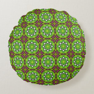 decorative pillow featuring a geometric pattern