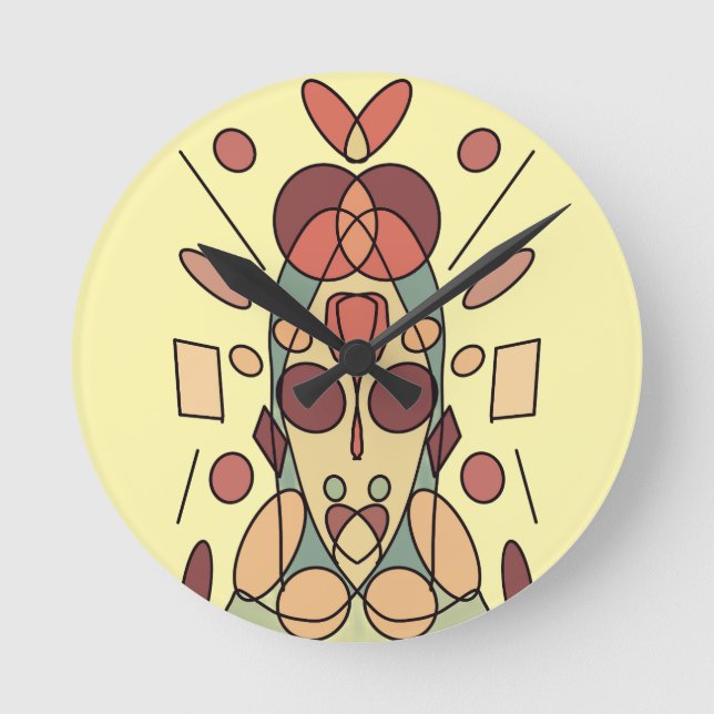 decorative pillow round clock (Front)