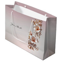 Decorative Pink Floral Gift Bag