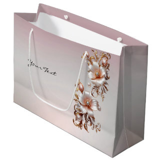 Decorative Pink Floral Gift Bag