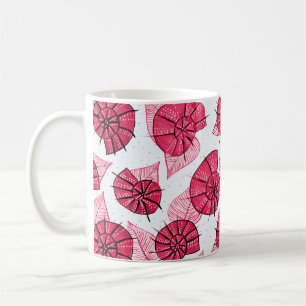 Decorative Pink Snails Nature Lover Coffee Mug