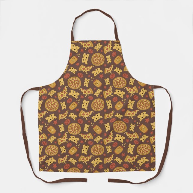 Decorative Pizza Pattern Apron (Front)