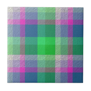 Decorative Plaid Ceramic Tile