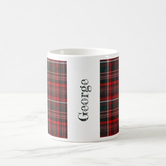  Decorative Plaid Coffee Mug (Center)