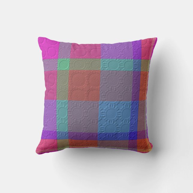  Decorative Plaid  Cushion (Back)