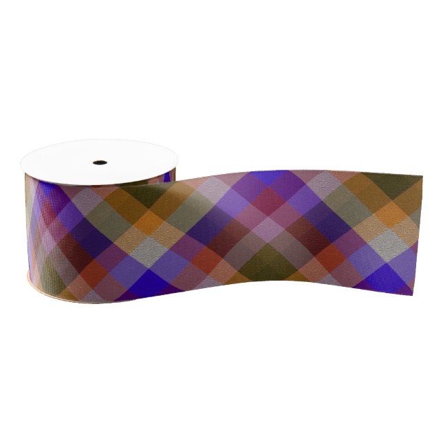  Decorative Plaid Grosgrain Ribbon (Spool)
