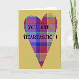 Decorative Plaid Holiday Card