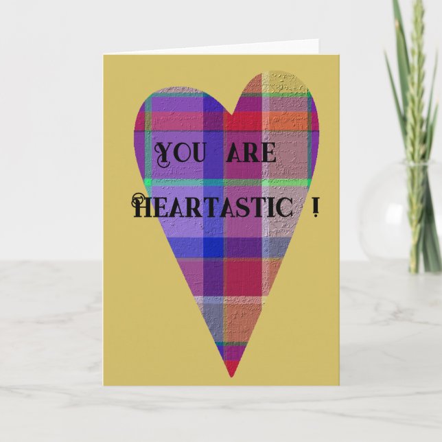  Decorative Plaid Holiday Card (Front)