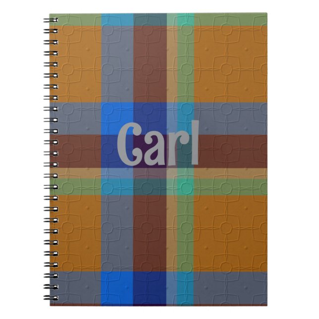  Decorative Plaid Notebook (Front)