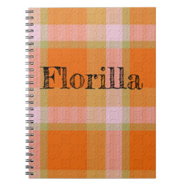  Decorative Plaid Notebook