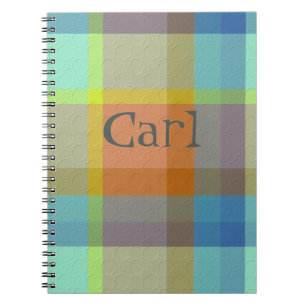  Decorative Plaid Notebook