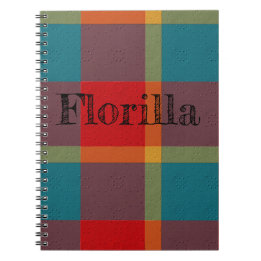  Decorative Plaid Notebook