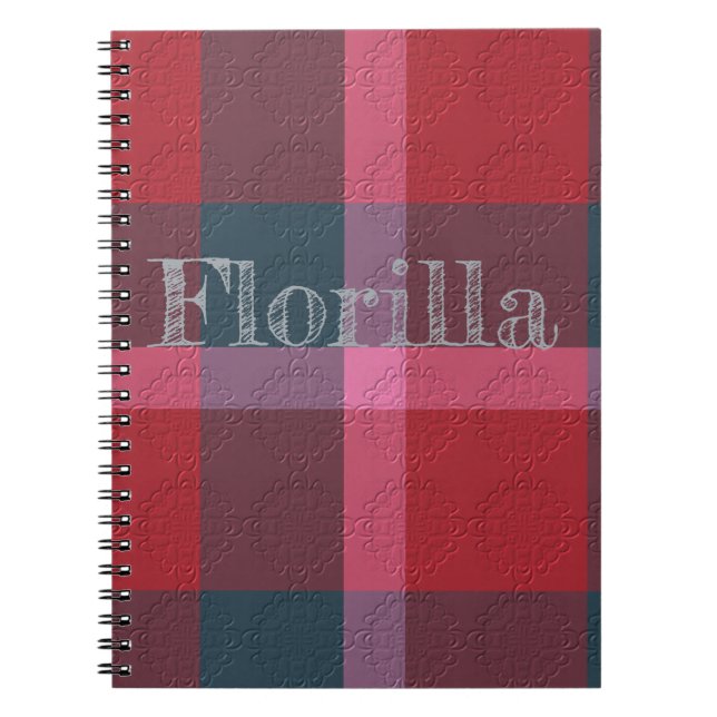  Decorative Plaid Notebook (Front)